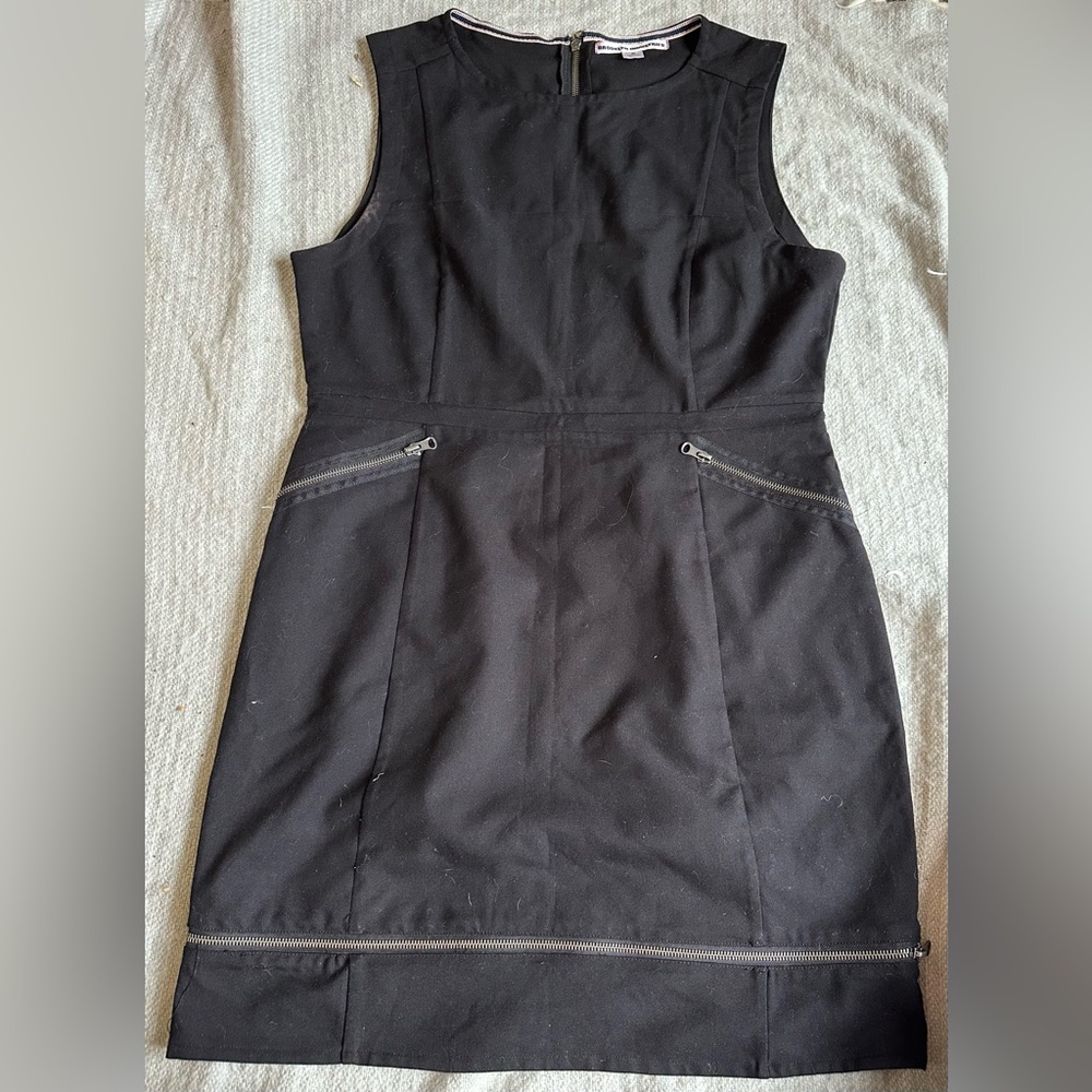 Brooklyn Industries Black Dress with Zipper Accents